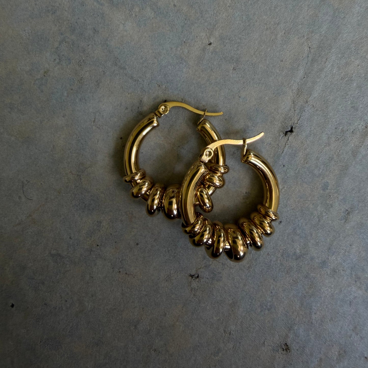 The Bondi Hoops in Gold