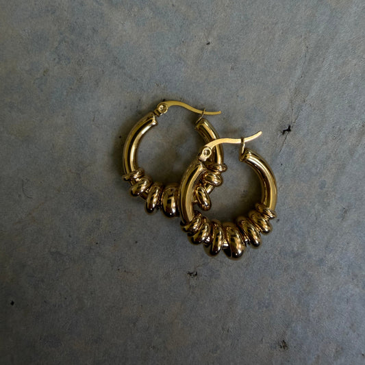 The Bondi Hoops in Gold