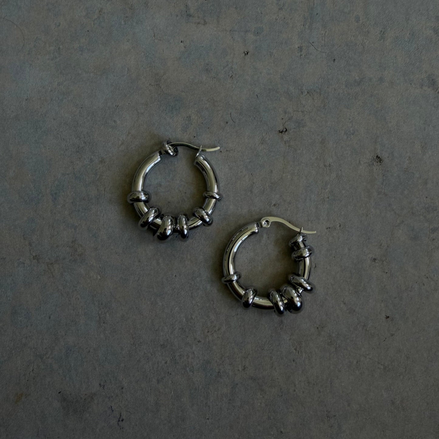 The Bondi Hoops in Silver