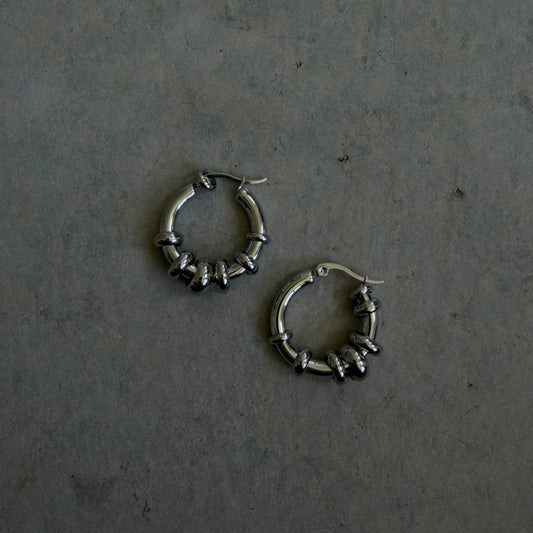 The Bondi Hoops in Silver