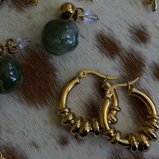 The Bondi Hoops in Gold